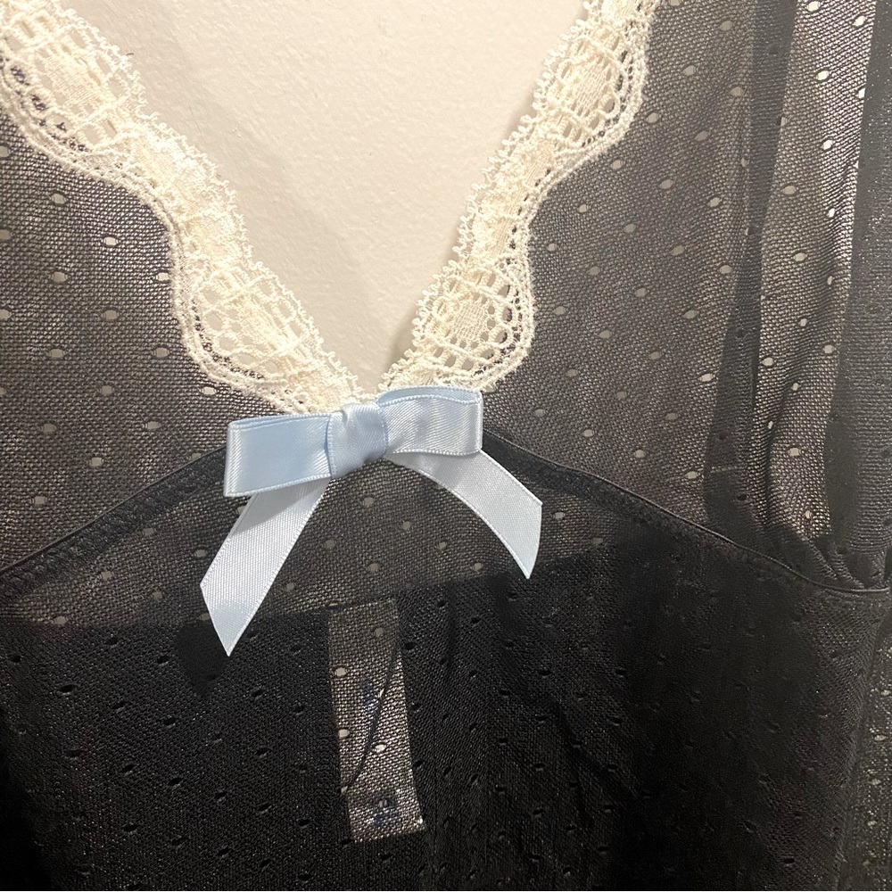Gap Sheer Black Lace Camisole - Size L - Picture 3 of 3